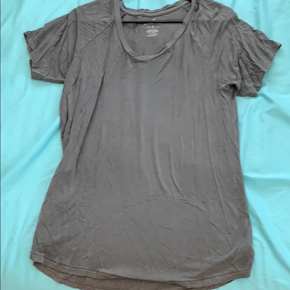 Gray American Eagle soft&sexy shirt